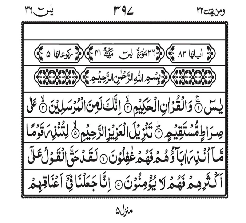 Surah Yaseen Read online 1