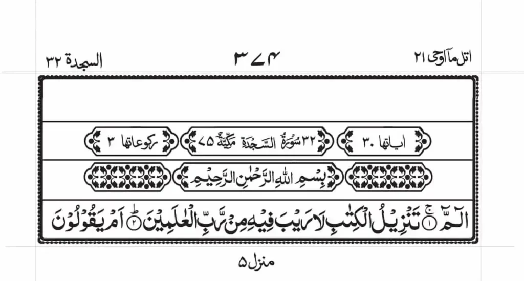 SURAH SAJDAH PDF READ ONLINE 1