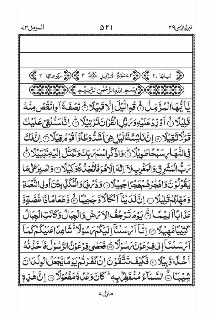 SUrah Muzammil PDF READ ONLINE 1