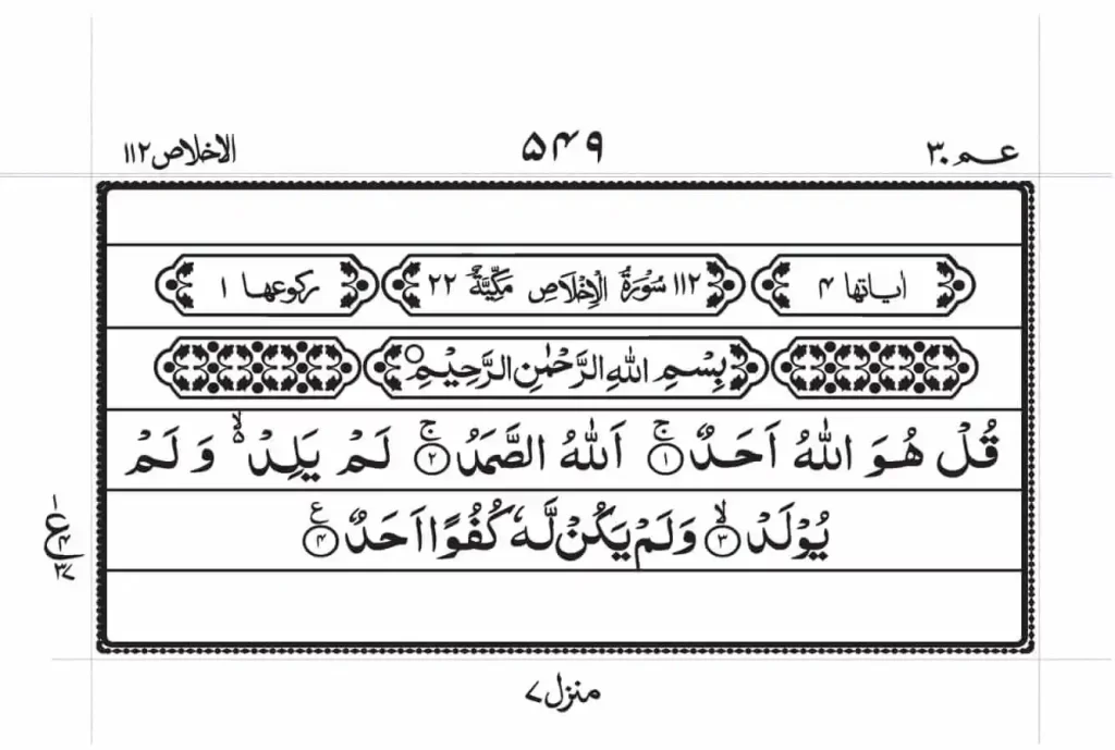 Surah Ikhlas PDF Read Online