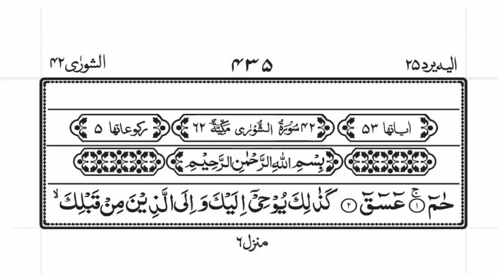 Surah Shura PDF Download 1