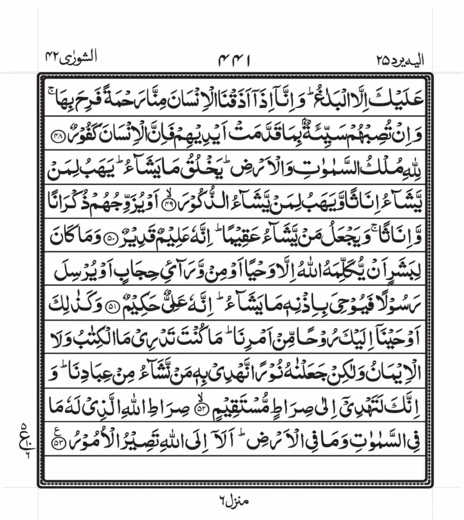 Surah Shura PDF Download 7