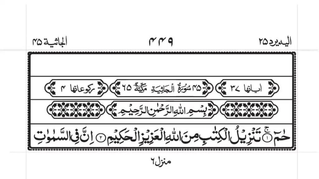 Surah Jathiyah Read Online 1