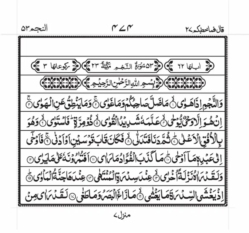 Surah Najm Read Online 1