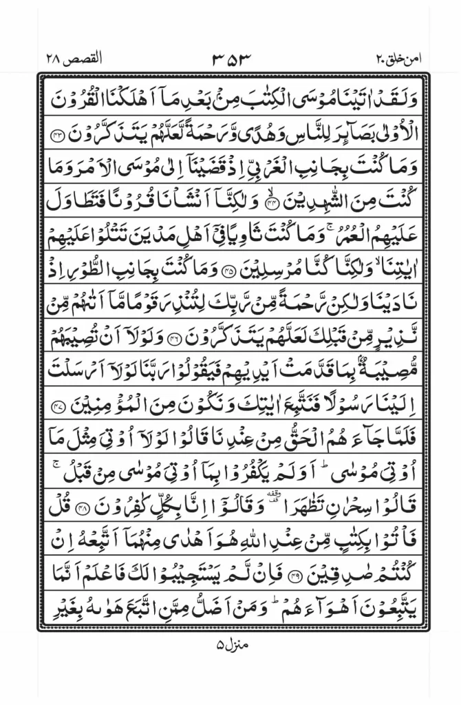 Surah Qasas pdf 6