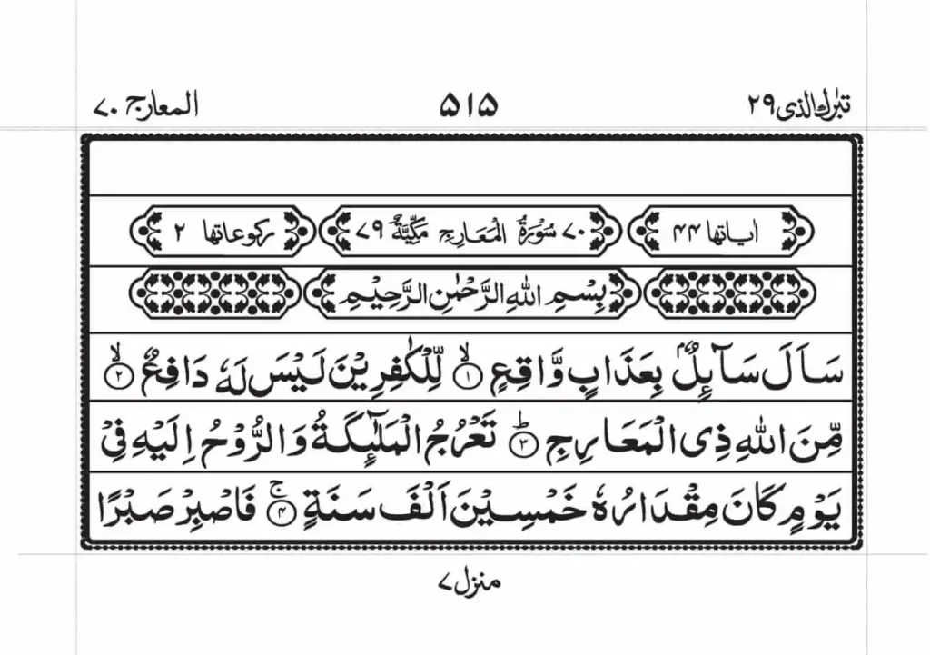 Surah Maarij Read Online 1