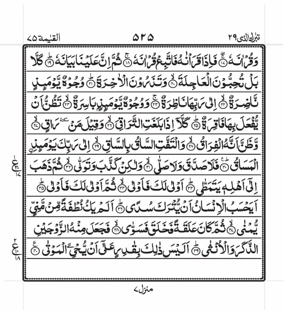 Surah Qiyamah Read Online 2