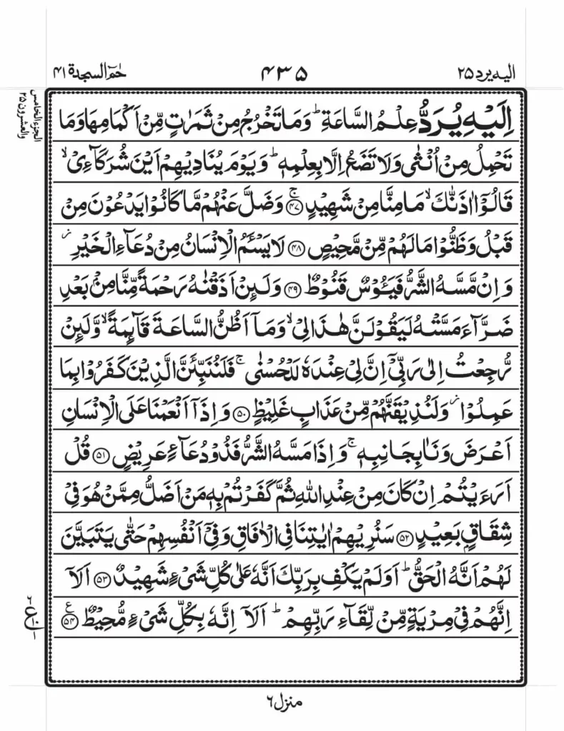 Surah Fussilat Read Online 6