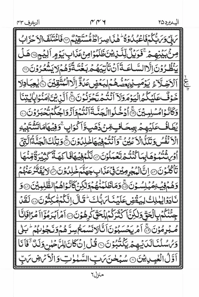 Surah Zukhruf Read Online 6