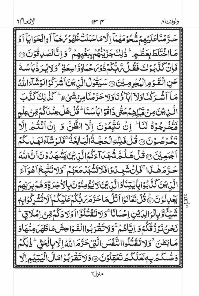 Surah Anam Read Online 19