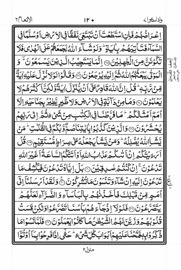 Surah Anam Read Online 5