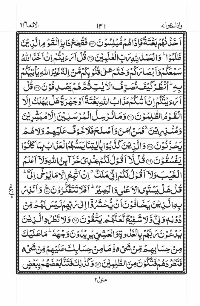 Surah Anam Read Online 6