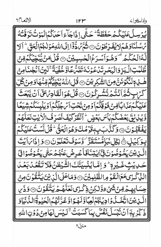 Surah Anam Read Online 8