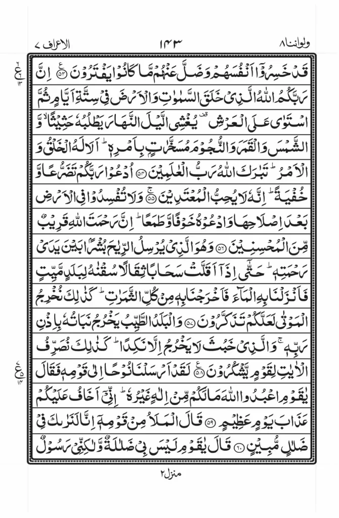 Surah Araf Read Online 7