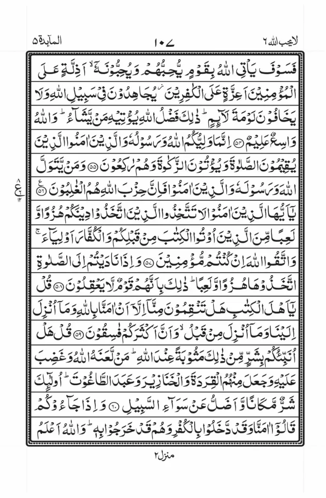 Surah Maidah Read Online 11