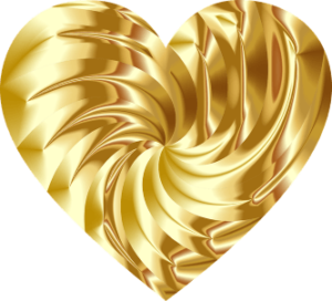 Gold heart