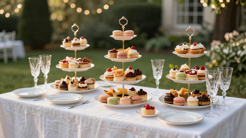 impressive tiered serving trays