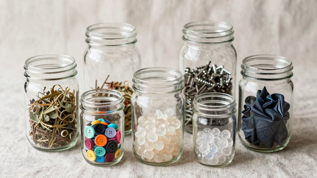 mason jars for organization