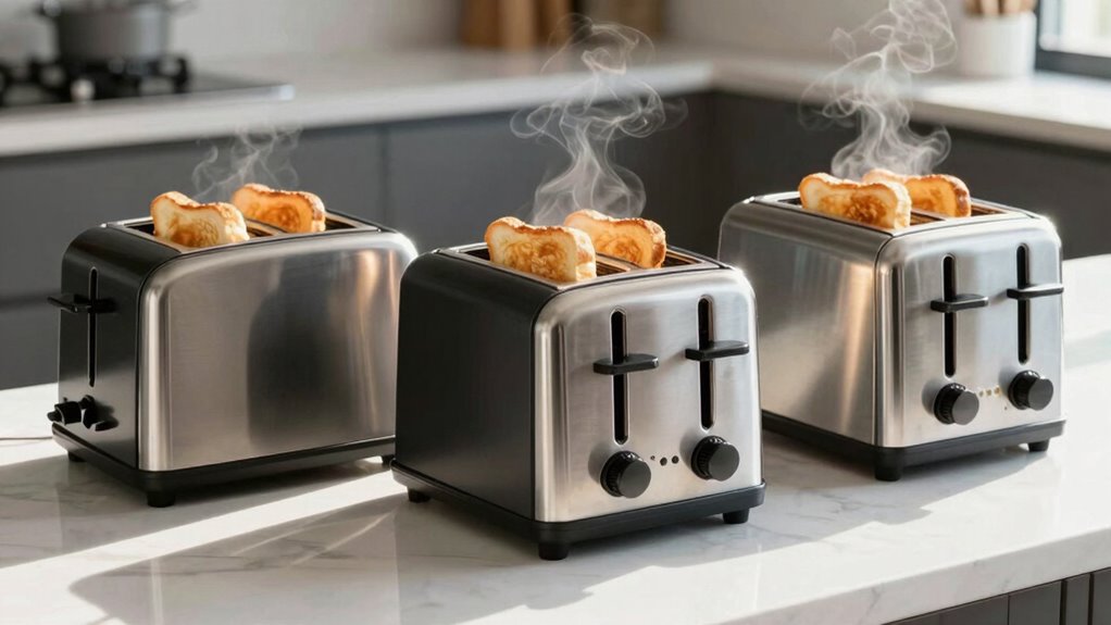 perfectly toasting 2 slice toasters