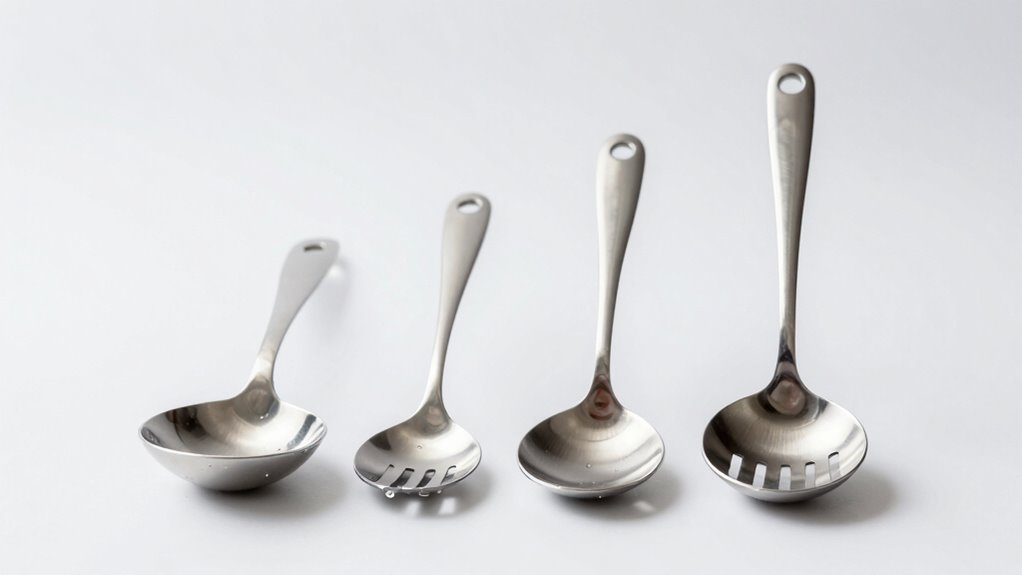top drainage slotted spoons