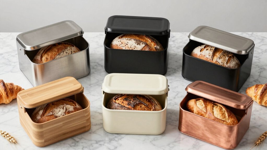 top fresh bread storage