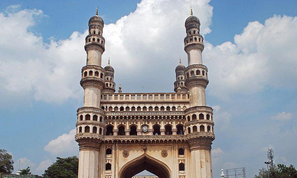 Charminar wears a desert look as people follow lockdown rules during Ramzan