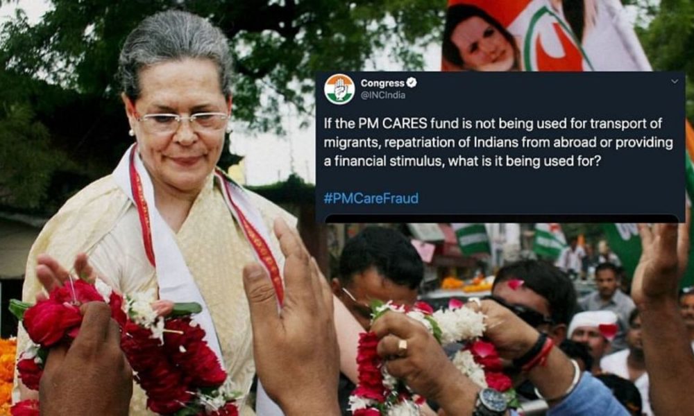 FIR against Sonia Gandhi over PM-CARES tweet