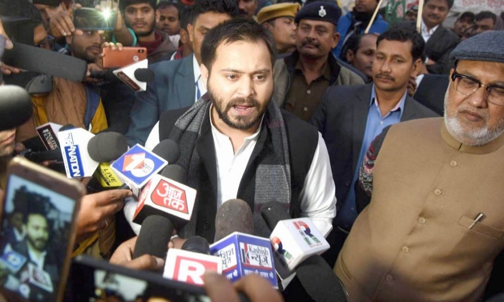 Arrest accused MLA or face protests, Tejashwi warns Bihar CM