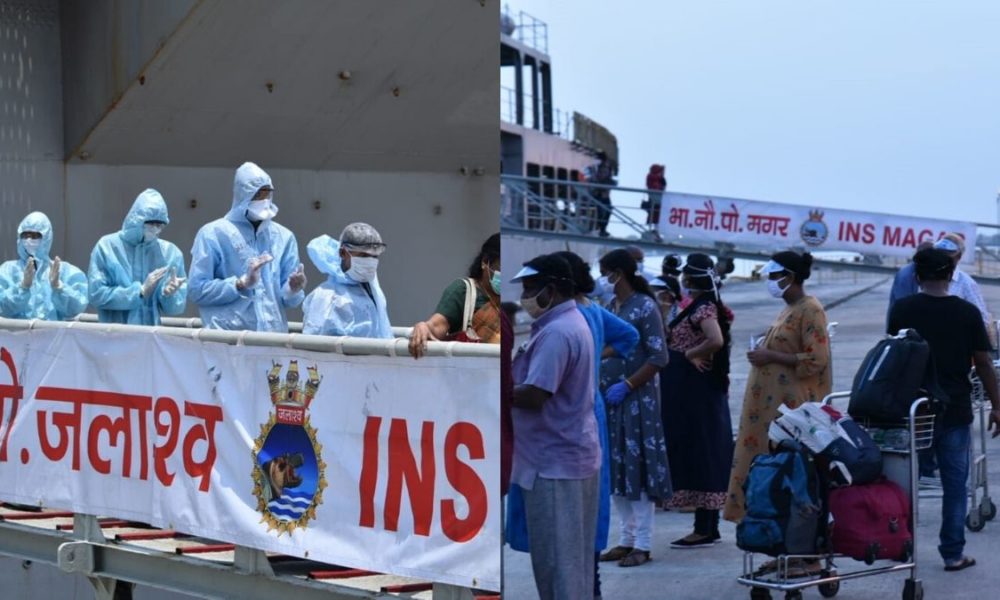 INS JALASHWA BRINGS HOME 588 INDIANS FROM MALDIVES