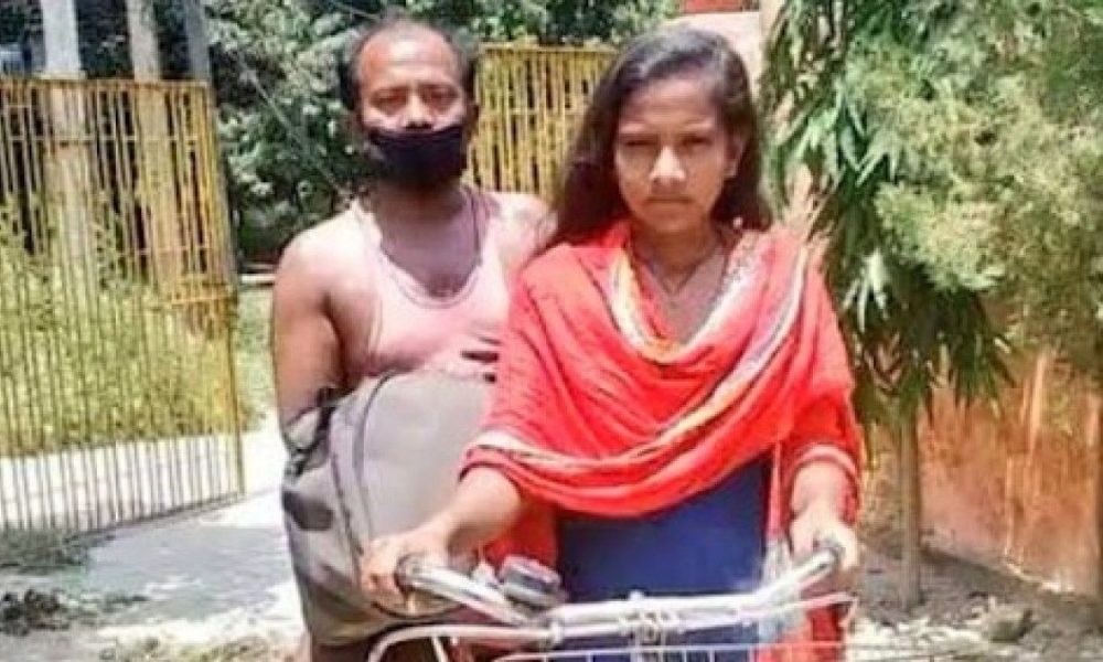 15-year-old girl brings father from Gurugram to Bihar on bicycle