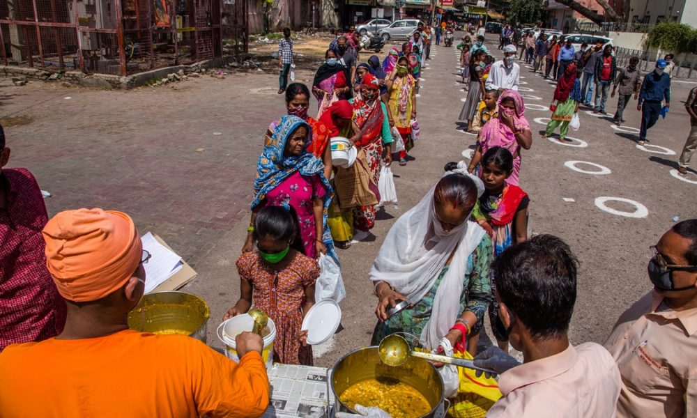 Relief work for poor and needy in Delhi