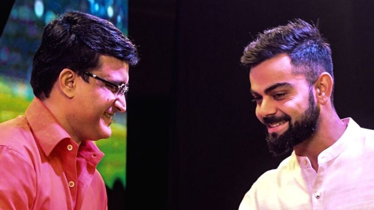 BCCI chief Sourav Ganguly with captain Virat Kohli. IANS photo