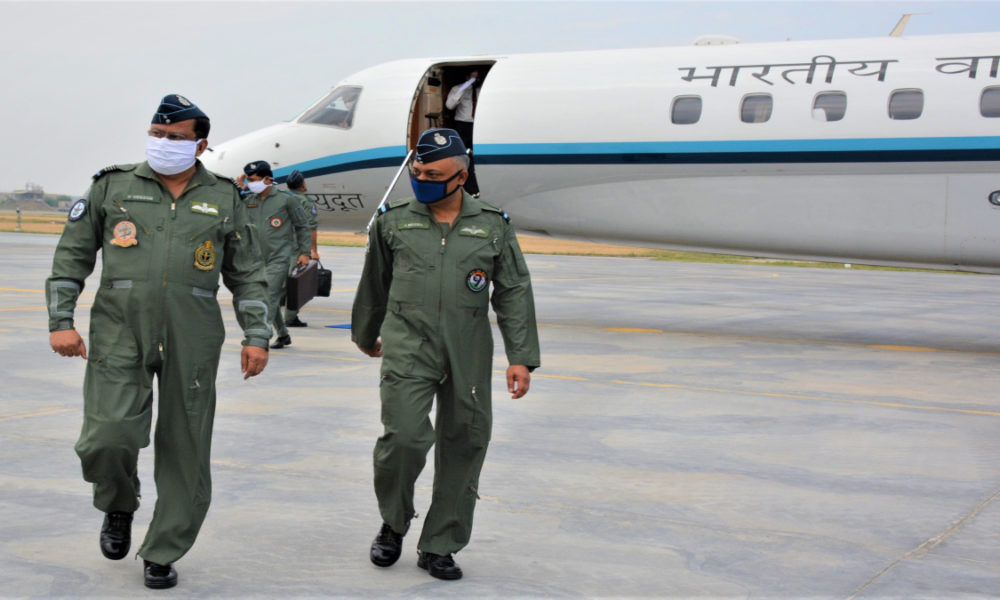 AMIDST BORDER TENSION, WESTERN AIR COMMAND CHIEF VISITS FORWARD BASE