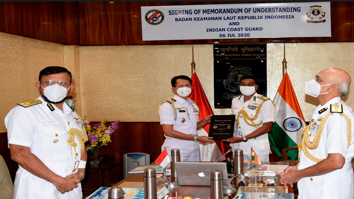 Indian, Indonesian Coast Guards sign MoU