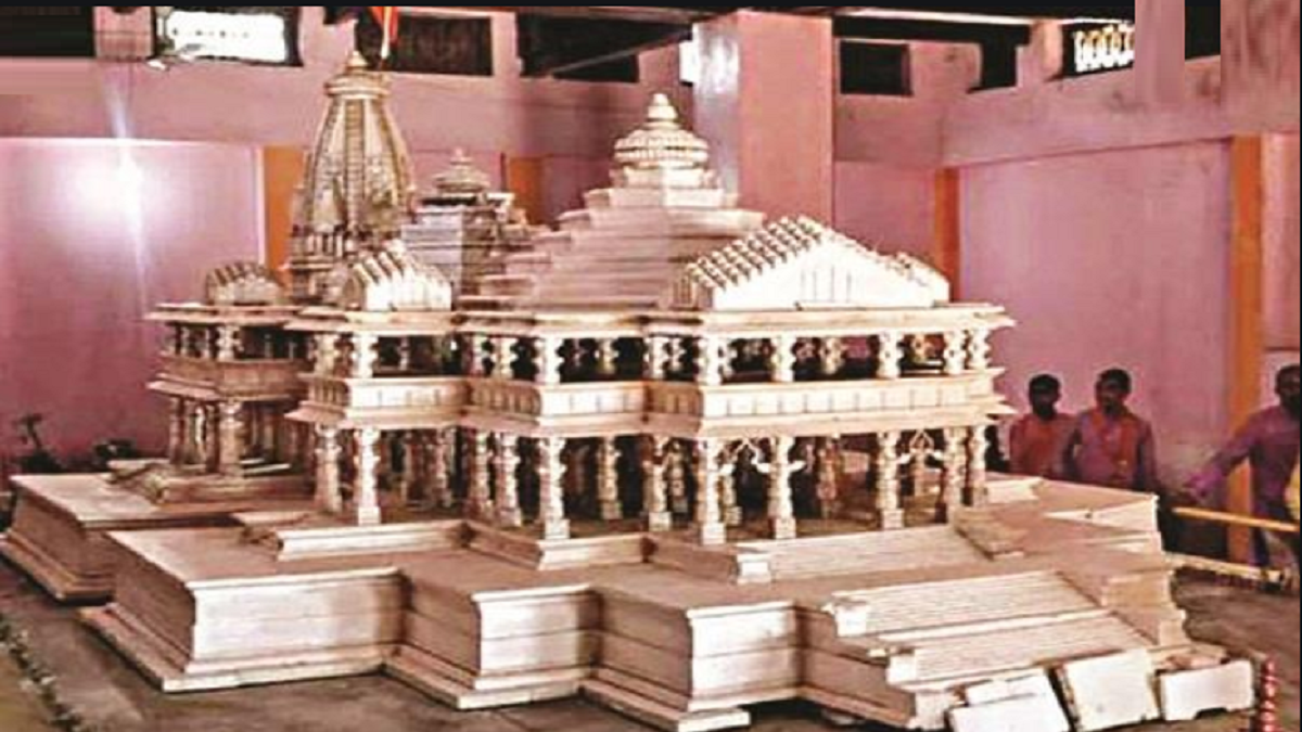 Carved from pink stone, Ram temple to have 300 pillars