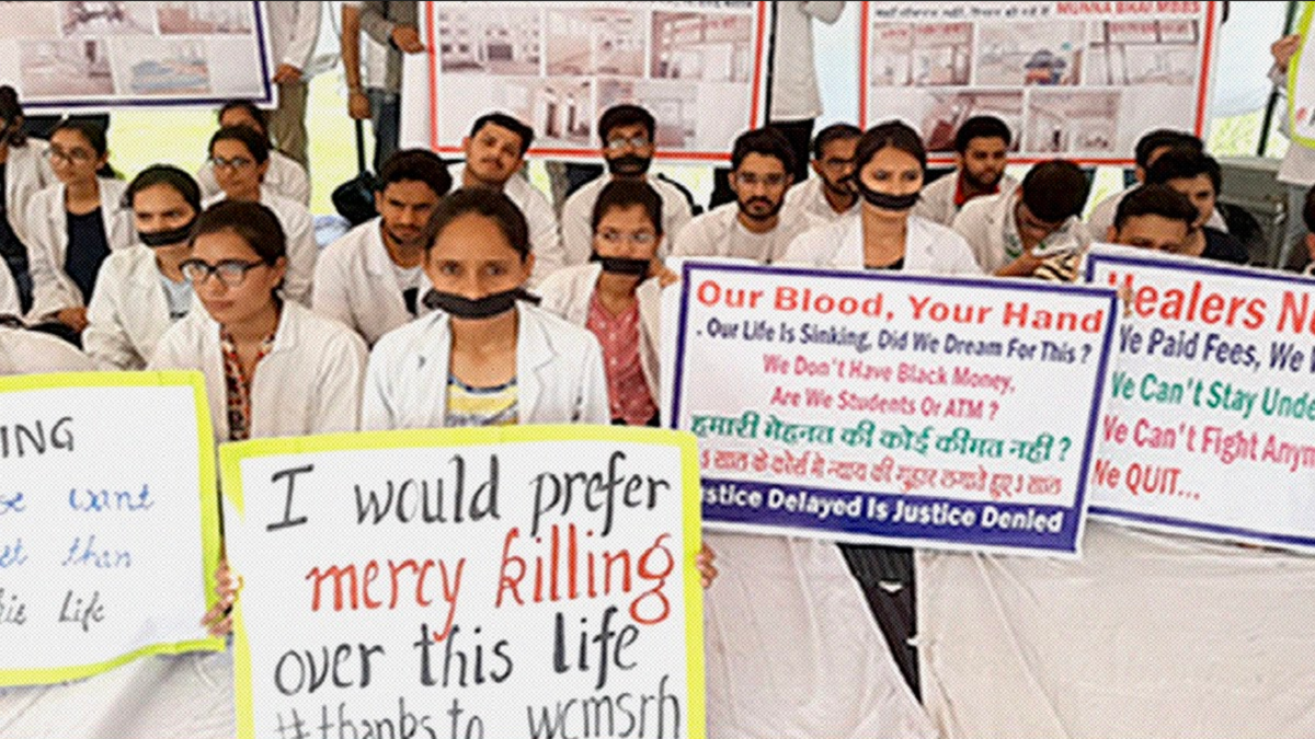 Protest at Jhajjar’s medical college continues