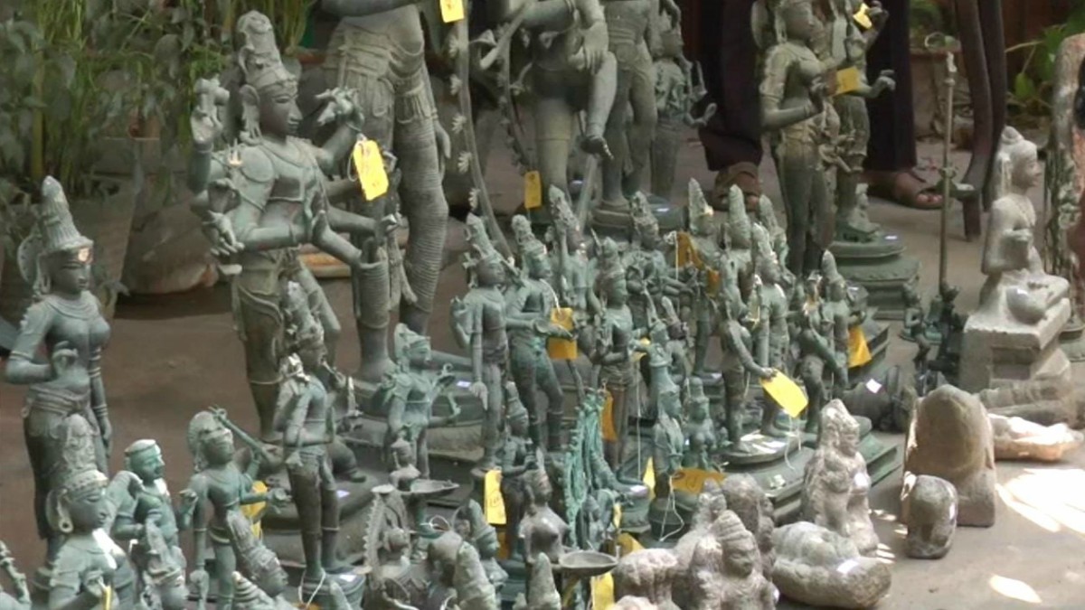 TN cops seize 74 antique idols worth crores from house of French national in Puducherry