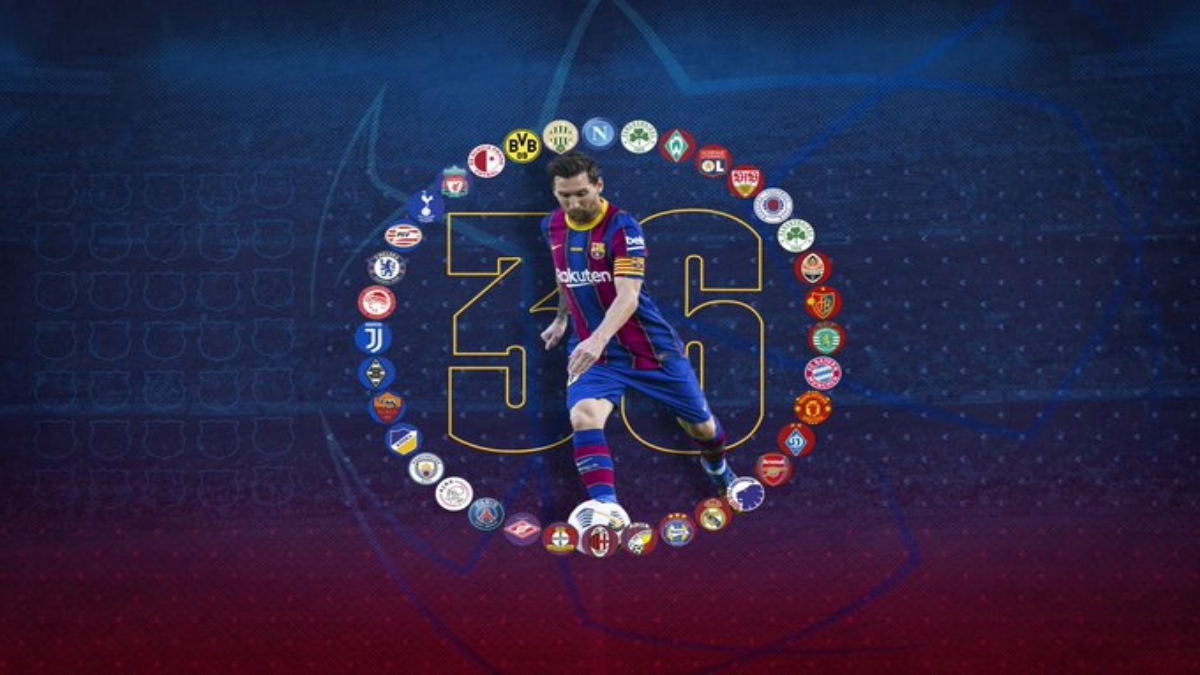 Messi extends Champions League scoring record to 36 teams