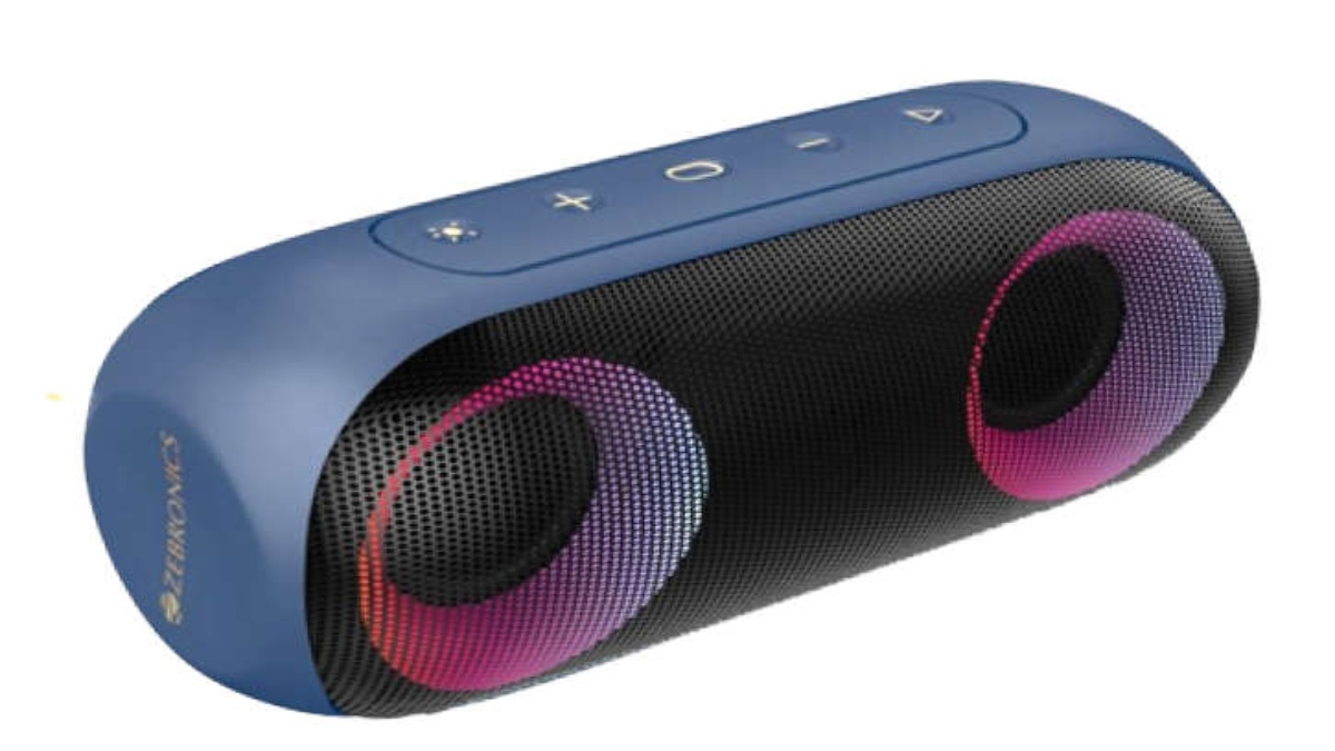 ZEBRONICS LAUNCHES POWERFUL SPEAKER ZEB-MUSIC BOMB X WITH IPX7 RATING