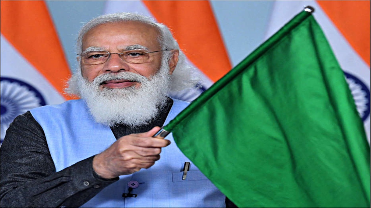 PM FLAGS OFF 8 TRAINS TO STATUE OF UNITY IN GUJARAT