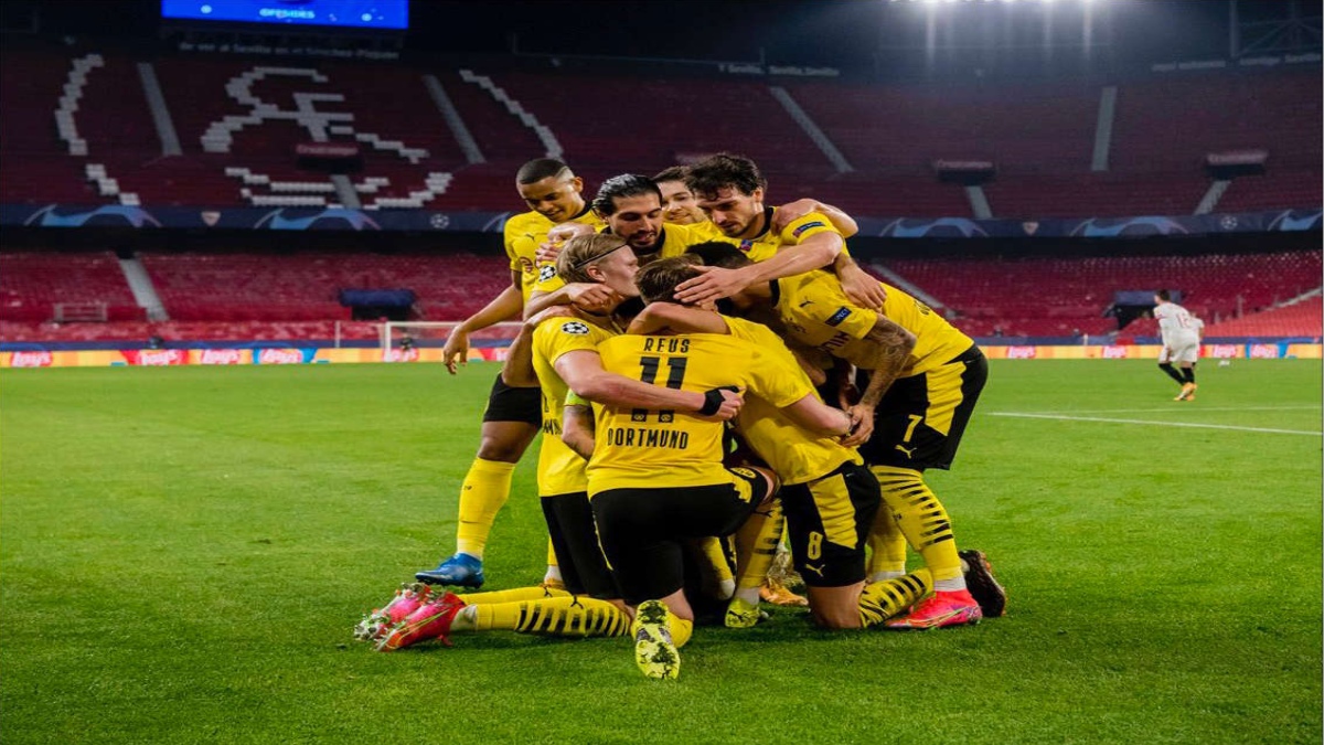 BORUSSIA DORTMUND BEAT SEVILLA 2-0 IN CHAMPIONS LEAGUE