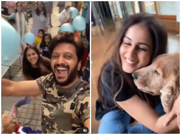 Riteish Deshmukh jumps on ‘Pawri’ bandwagon to wish pet Flash on birthday