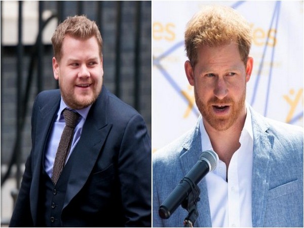 Prince Harry spotted filming alongside James Corden in Los Angeles