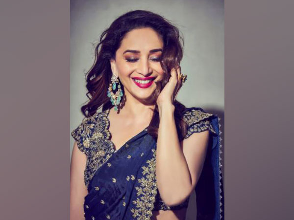 Madhuri Dixit charms fans with stunning pictures in ‘blue hue’ ensemble