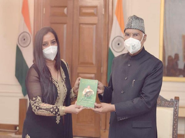 Namrata Gupta Khan meets President Kovind, presents book based on Ghulam Mustafa Khan’s life