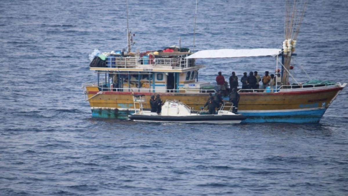 COAST GUARD APPREHENDS NARCOTICS FROM SUSPECTED FISHING BOATS