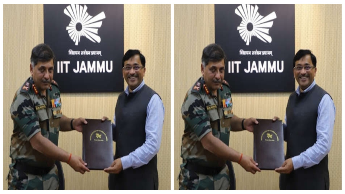 MOU BETWEEN ARMY NORTHERN COMMAND AND IIT JAMMU TO DEVELOP TECHNOLOGIES