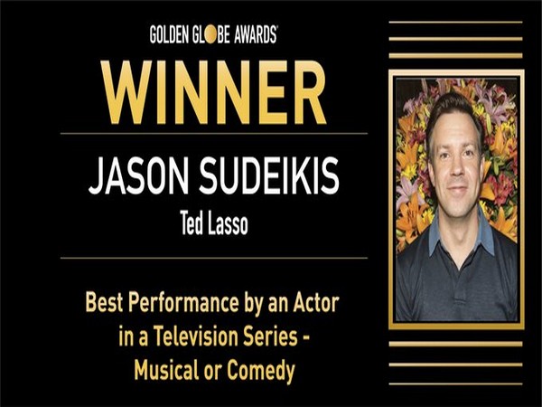 Jason Sudeikis wins his first-ever Golden Globe