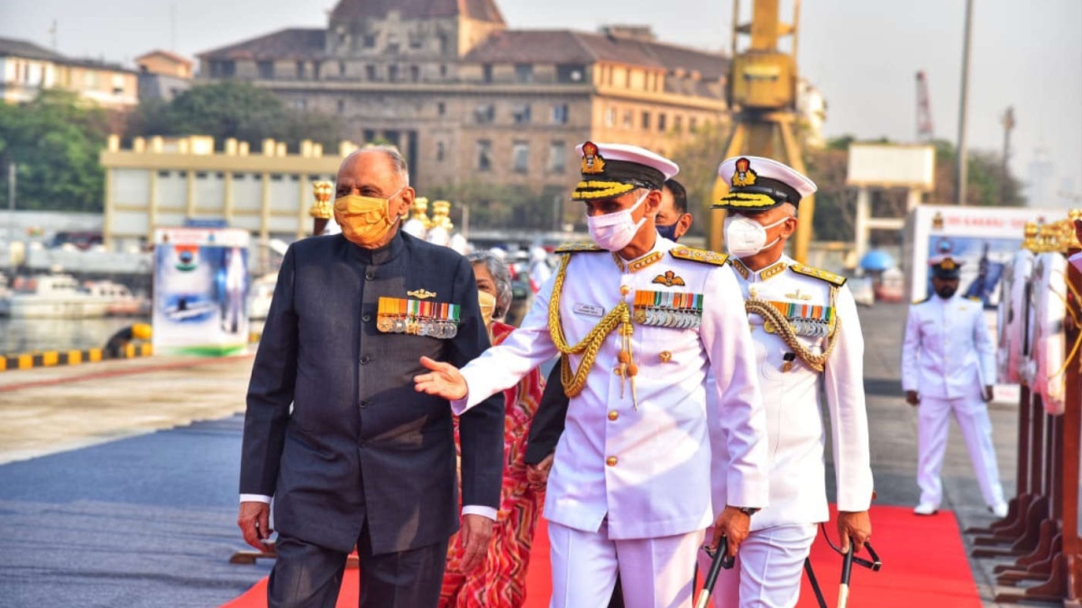 INS Karanj commissioned at Mumbai Naval Dockyard