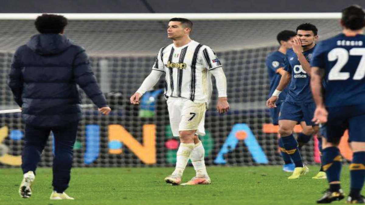 JUVENTUS KNOCKED OUT OF CHAMPIONS LEAGUE BY 10-MAN PORTO